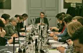 Las Juntas de Gobierno Extraordinarias se celebrarán el lunes, día 14 de marzo, en la sede de la FEMP. En la imagen, reunión de este órgano el pasado enero.