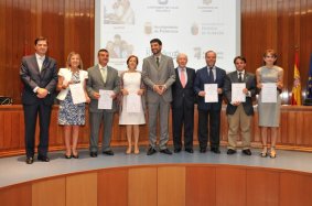 Representantes de los Ayuntamientos con el certificado efr municio